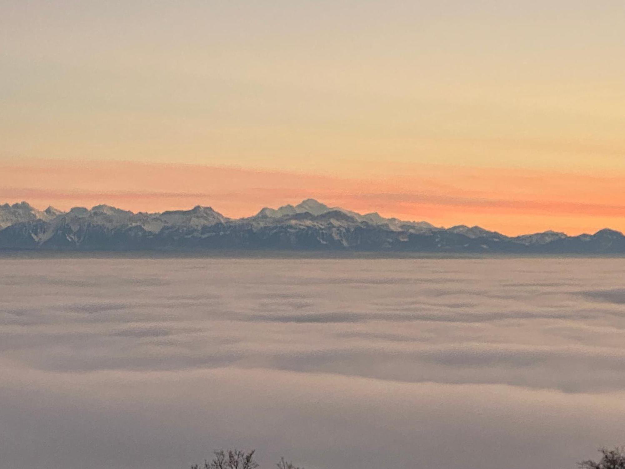 Tevenon Vue Panoramique Alpes-Lac Grandevent Buitenkant foto